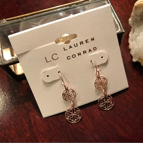 LC Lauren Conrad Jewelry - NWT! Lauren Conrad Gold-toned Filigree Double Drop Earrings